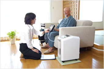 在宅酸素療法：HOT (Home Oxygen Therapy)